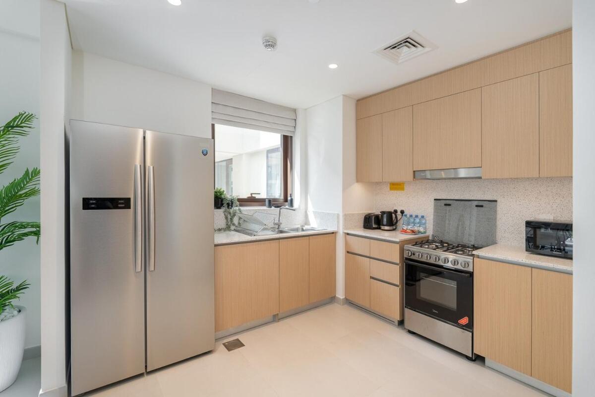 Elegant 4-Bedroom Apartment Perfect For Families In Dubai Creek Harbour Dış mekan fotoğraf